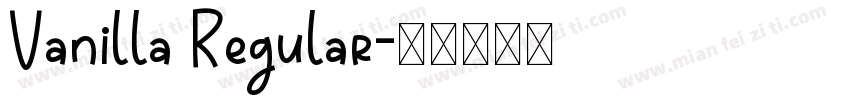 Vanilla Regular字体转换